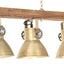 industriel loftlampe E27 mangotræ messingfarvet