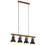 industriel loftlampe E27 mangotræ sort
