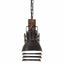 industriel loftlampe E27 mangotræ sort