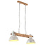 industriel hængelampe 25 W 109 cm E27 sølvfarvet