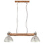 industriel hængelampe 25 W 109 cm E27 sølvfarvet