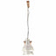 industriel hængelampe 25 W 109 cm E27 sølvfarvet
