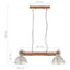 industriel hængelampe 25 W 109 cm E27 sølvfarvet