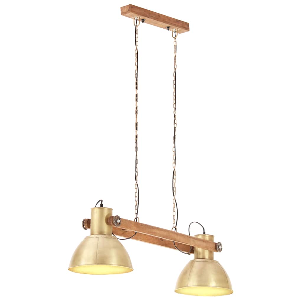 industriel hængelampe 25 W 109 cm E27 messingfarvet billede