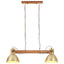 industriel hængelampe 25 W 109 cm E27 messingfarvet