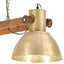 industriel hængelampe 25 W 109 cm E27 messingfarvet