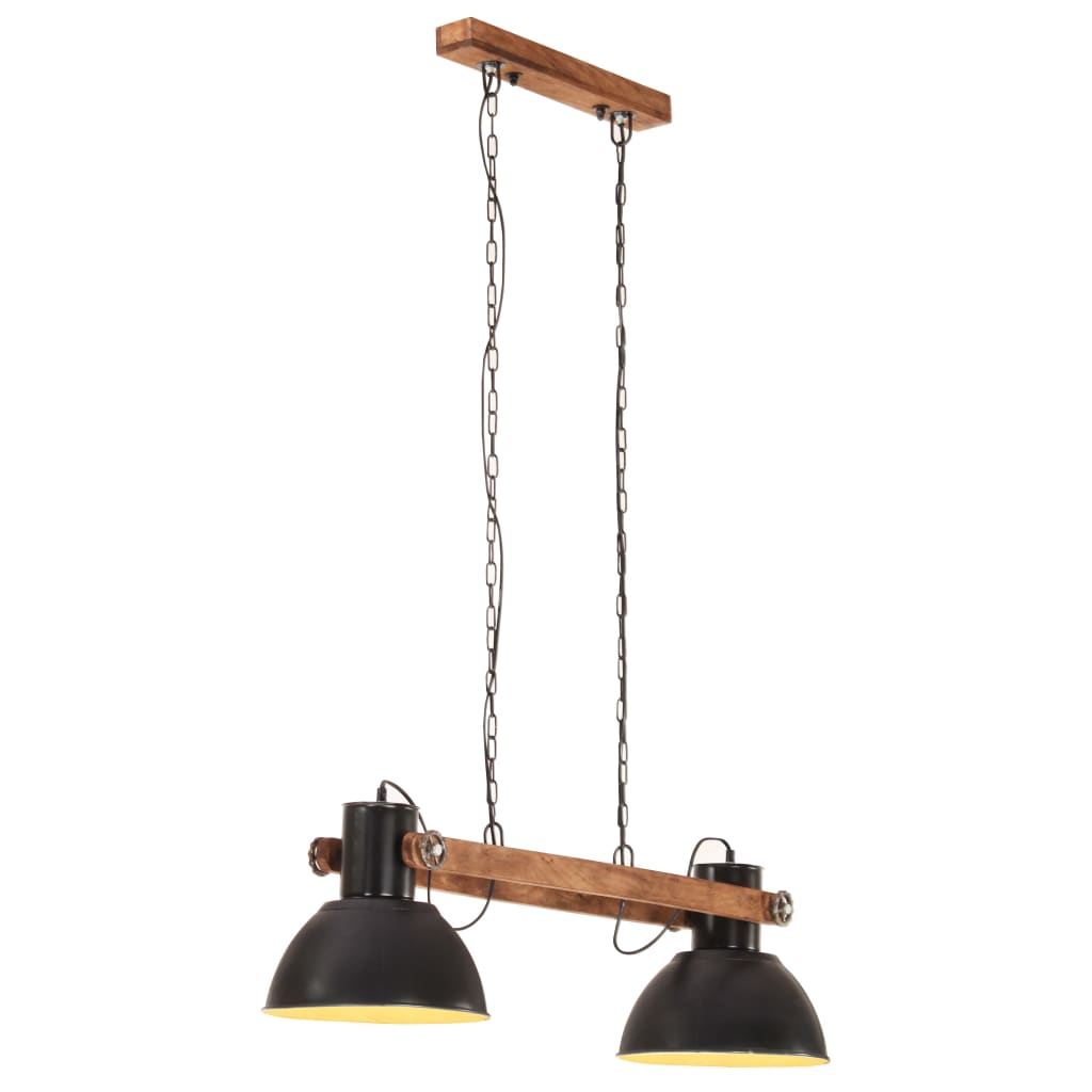 industriel hængelampe 25 W 109 cm E27 mat sort billede
