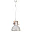industriel hængelampe 25 W rund 40 cm E27 sølvfarvet
