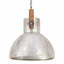 industriel hængelampe 25 W rund 40 cm E27 sølvfarvet