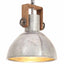 industriel hængelampe 25 W rund 30 cm E27 sølvfarvet
