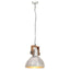 industriel hængelampe 25 W rund 30 cm E27 sølvfarvet