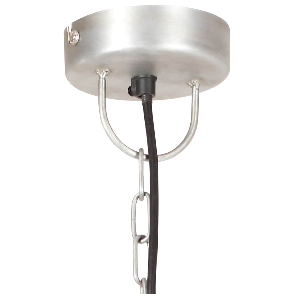 industriel hængelampe 25 W rund 30 cm E27 sølvfarvet