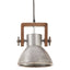 industriel hængelampe 25 W rund 19 cm E27 sølvfarvet