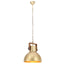 industriel hængelampe 25 W rund 40 cm E27 messingfarvet