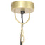 industriel hængelampe 25 W rund 30 cm E27 messingfarvet