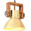 industriel hængelampe 25 W rund 19 cm E27 messingfarvet