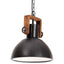 industriel hængelampe 25 W rund 30 cm E27 mat sort