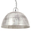 industriel vintage hængelampe 25 W rund 41 cm E27 sølvfarvet