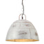 industriel hængelampe 25 W rund vintagestil 31 cm E27 sølvfarvet