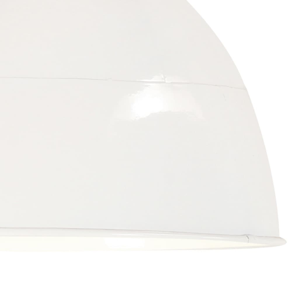 industriel vintage hængelampe 25 W rund 31 cm E27 hvid