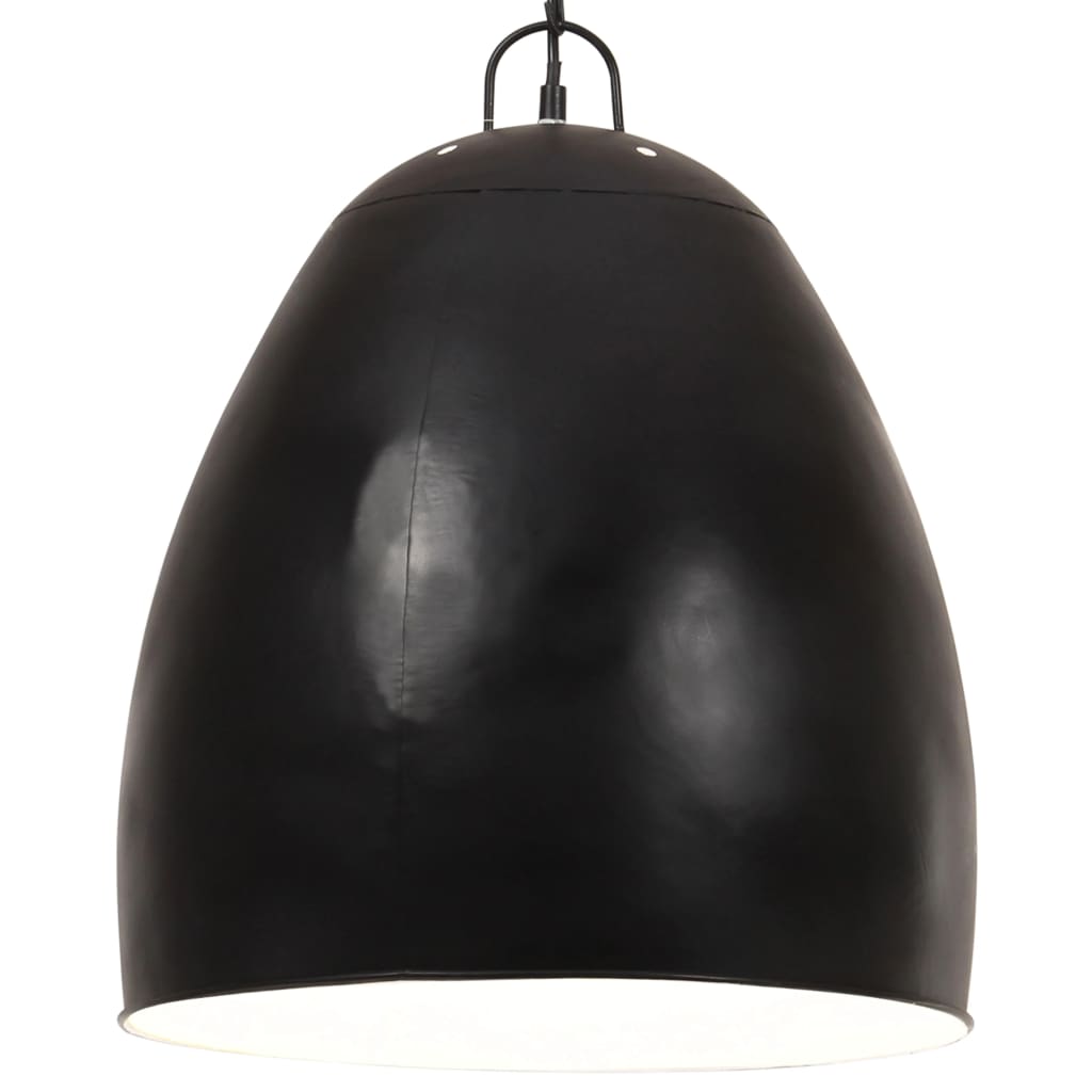 industriel hængelampe 25 W rund 42 cm E27 mat sort