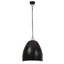 industriel hængelampe 25 W rund 42 cm E27 mat sort