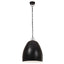 industriel hængelampe 25 W rund 42 cm E27 mat sort