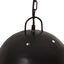 industriel hængelampe 25 W rund 42 cm E27 mat sort