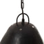 industriel hængelampe 25 W rund 32 cm E27 mat sort