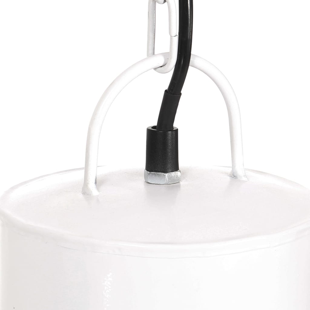 hængelampe 25 W rund 48 cm E27 hvid