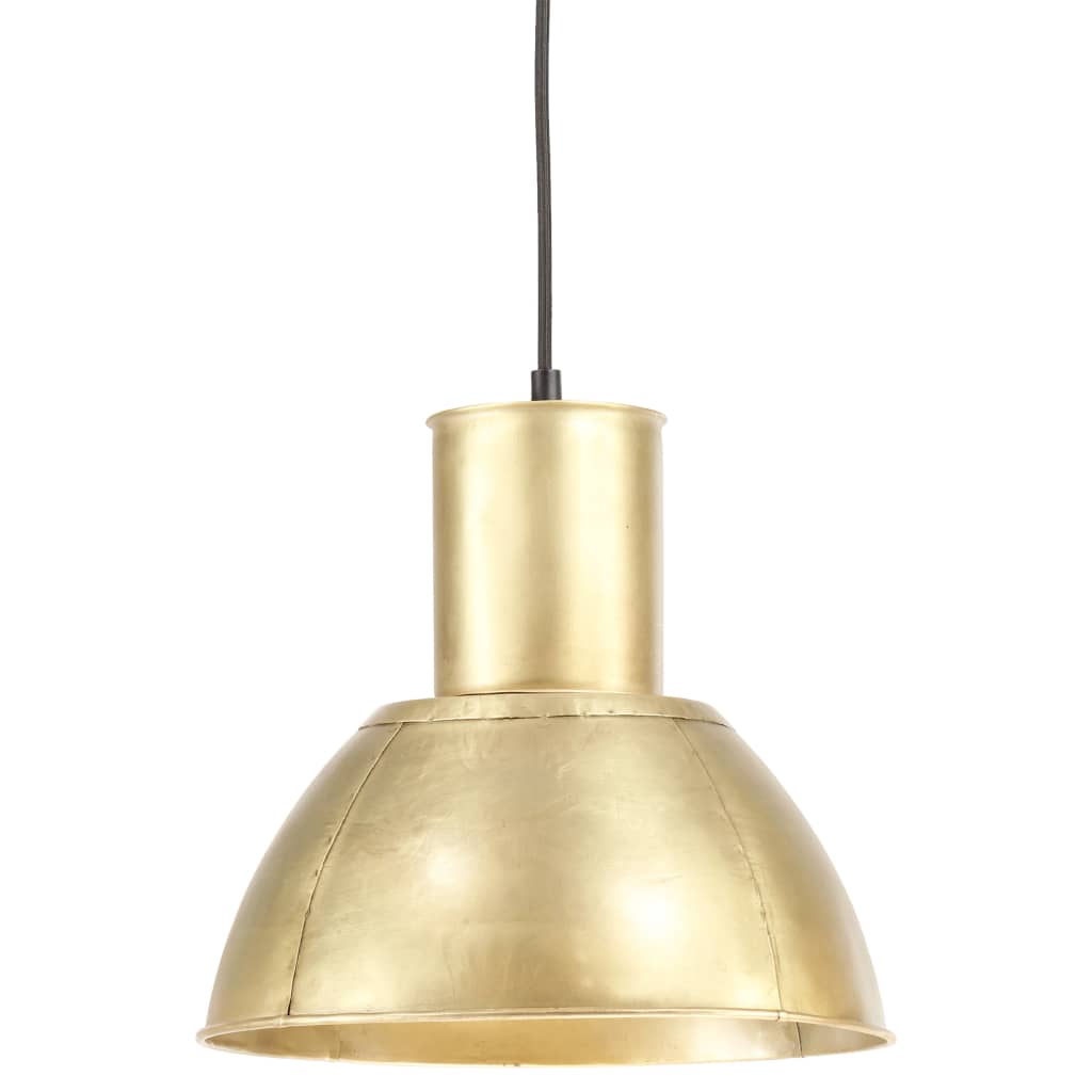 hængelampe 25 W rund 28,5 cm E27 messingfarvet