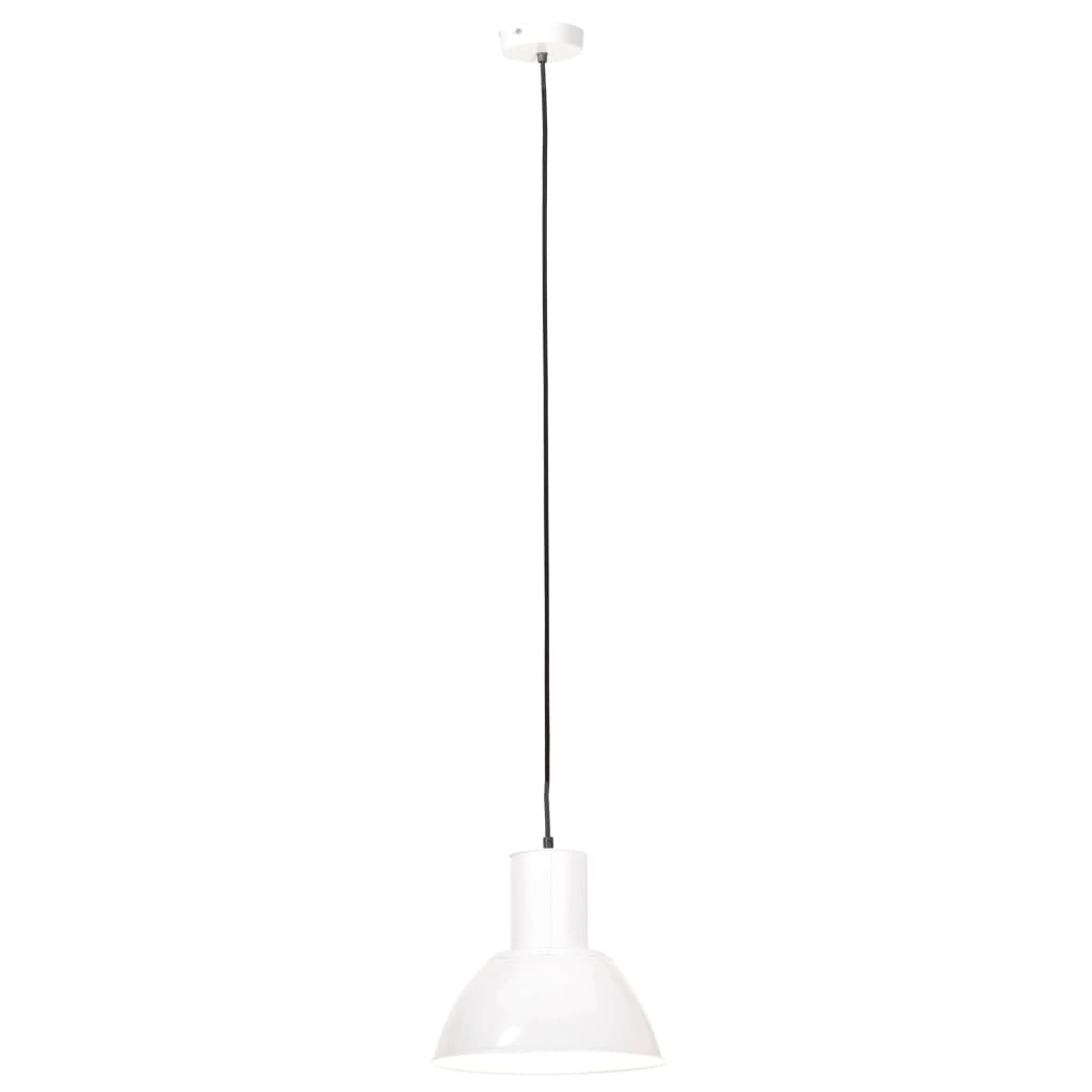hængelampe 25 W rund 28,5 cm E27 hvid