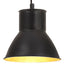 hængelampe 25 W rund 17 cm E27 sort