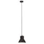 hængelampe 25 W rund 17 cm E27 sort
