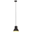 hængelampe 25 W rund 17 cm E27 sort