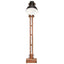 gulvlampe E27 massivt mangotræ sort
