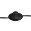 gulvlampe E27 massivt mangotræ messingfarvet