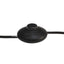 gulvlampe E27 massivt mangotræ sort