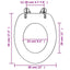 toiletsæde med låg MDF pingvindesign