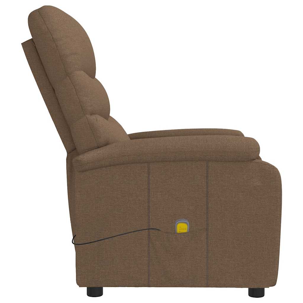 massagestol stof brun