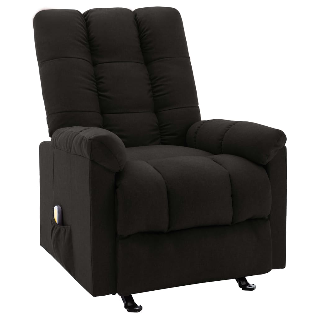 massagestol stof sort billede