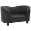 hundesofa 67x41x39 cm kunstlæder sort