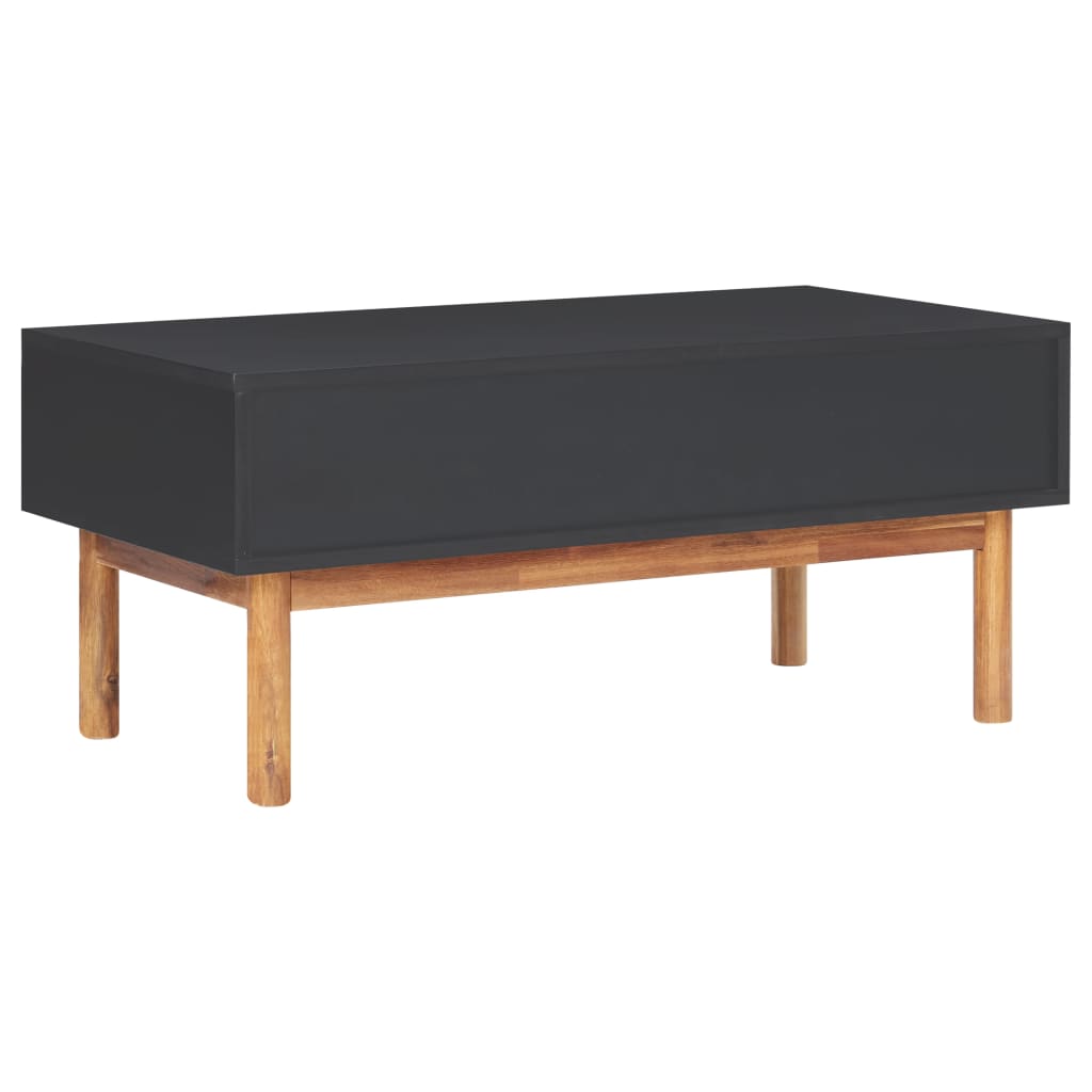sofabord 90x50x40 cm massivt akacietræ og MDF