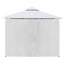 pavillon med gardiner 600x298x270 cm 180g/m² hvid