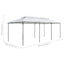 pavillon med gardiner 600x298x270 cm 180g/m² hvid