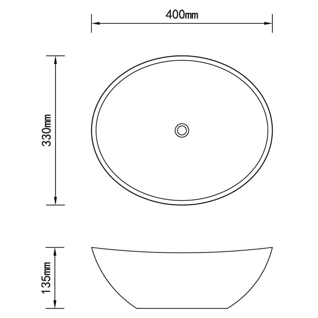 luksuriøs håndvask 40x33 cm keramisk oval mat pink