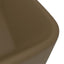 luksushåndvask 41x30x12 cm keramik mat cremefarvet