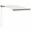 foldemarkise manuel betjening 300x250 cm cremefarvet