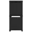 displayreol med 6 kubeformede rum 103x30x72,5 cm stof sort