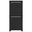 reol med 6 rum og kasser 103x30x72,5 cm stof sort